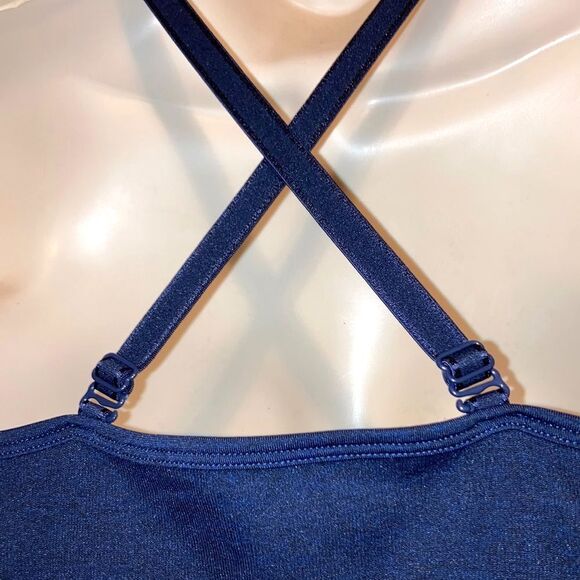 SECRET TREASURES Smoothing Convertible Sports Bra Navy Blue Womens Large - Picture 6 of 10